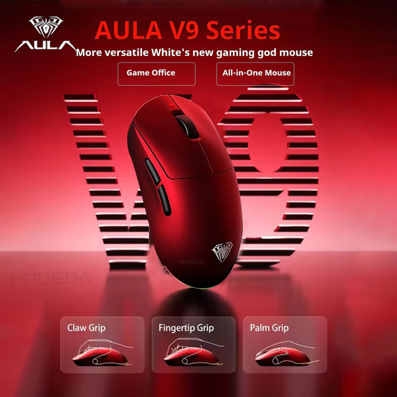Esports Gaming Mouse Wireless - AULA V9 Ultra Kablosuz Mouse Üç