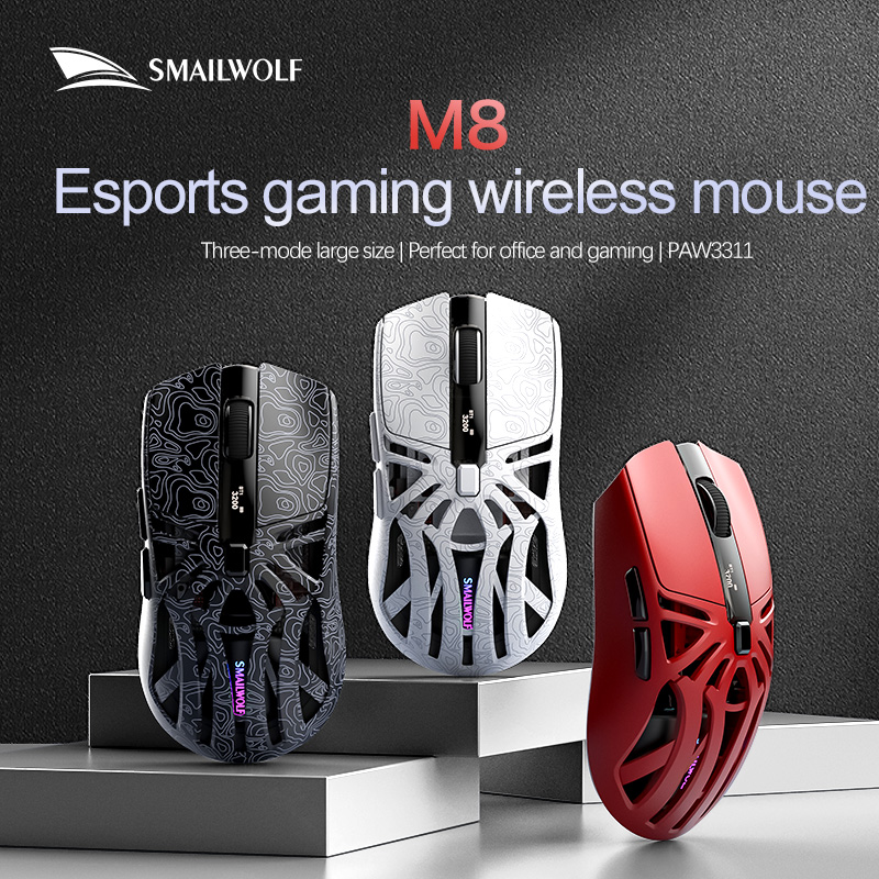 Esports Gaming Mouse Wireless - SMAILWOLF M8 Bluetooth üç modlu kablosuz