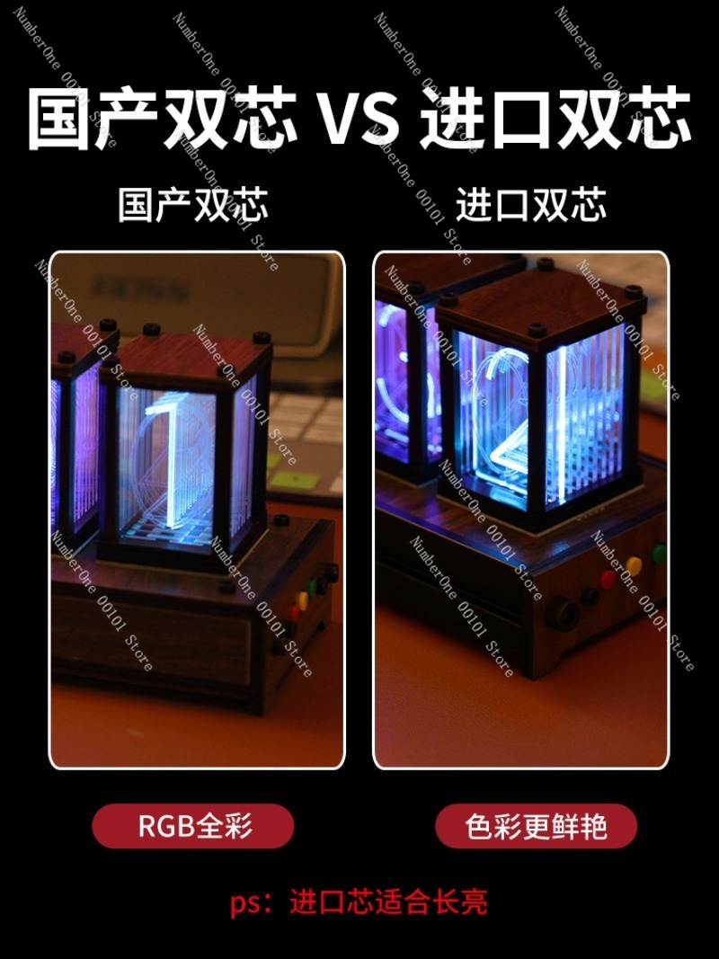 RGB Glow Tube Saat, LED Aydınl - Esports Gaming Youtube incelemesi ve fiyatı