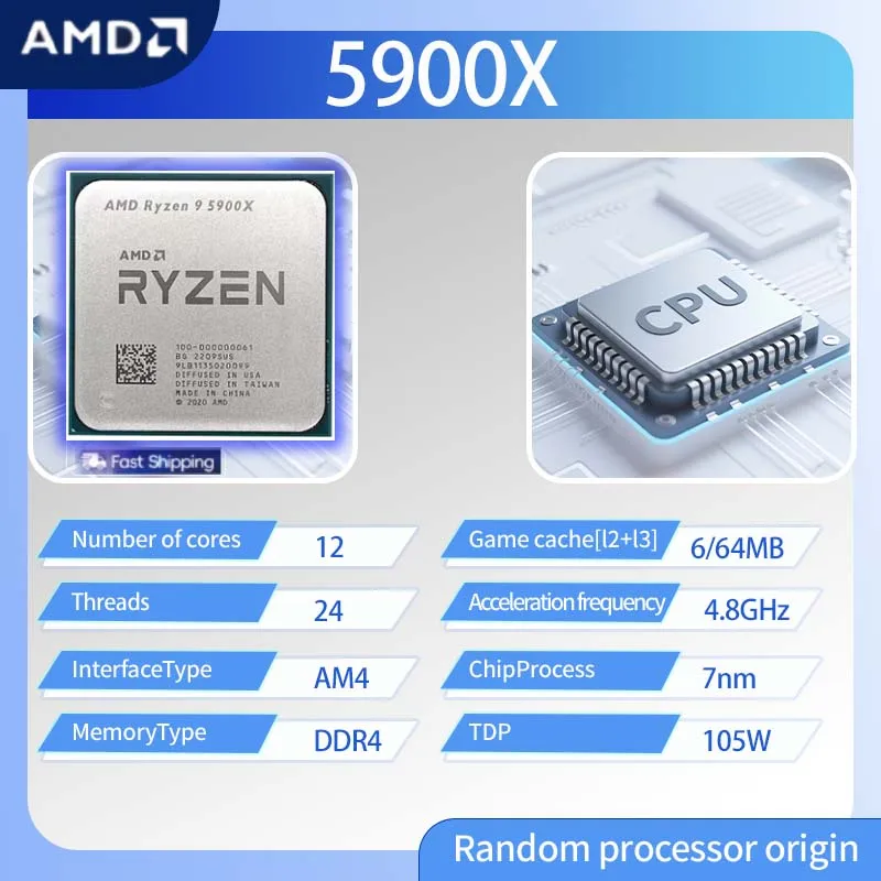 AMD Ryzen 9 5900X R9 5900X 3.7 - Amd Cpu Ryzen 9 incelemesi ve fiyatı