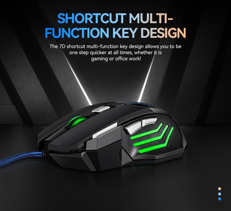 Kablolu Oyuncu Mouse'u 7 Tuşlu - Esports Gaming Design incelemesi ve fiyatı